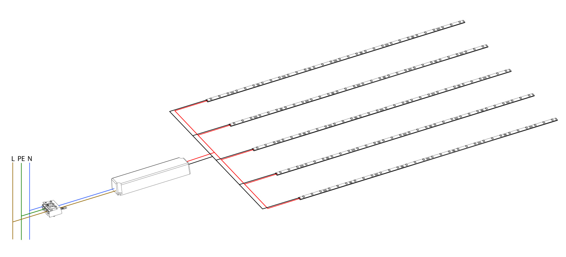 LED Stripe schema